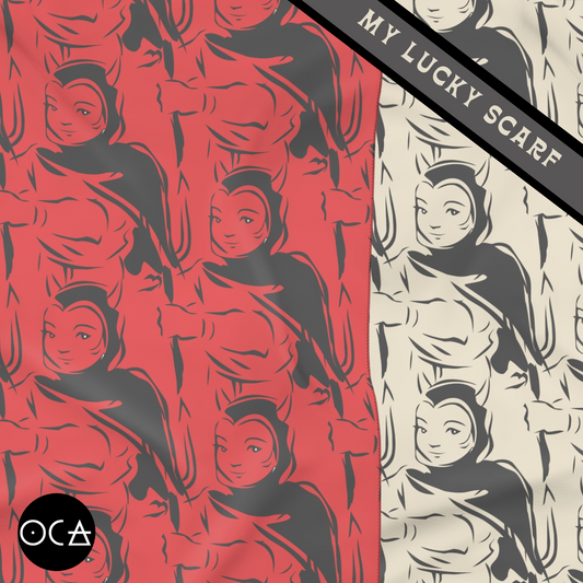 Storyscarf: SheDevil (Sheer Scarf/Multiple Colors)