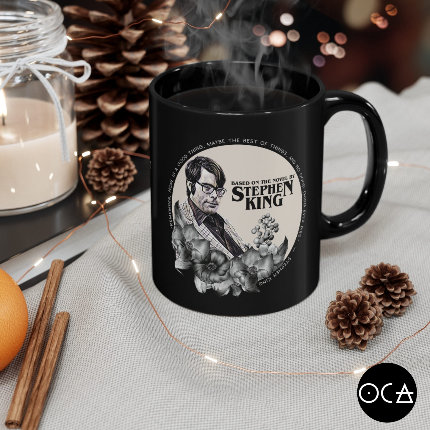 Stephen King Mug (Doublesided/2 Color Options) Herbteller Lucky Mugs | Gifts for Writers, Readers and Taleswappers