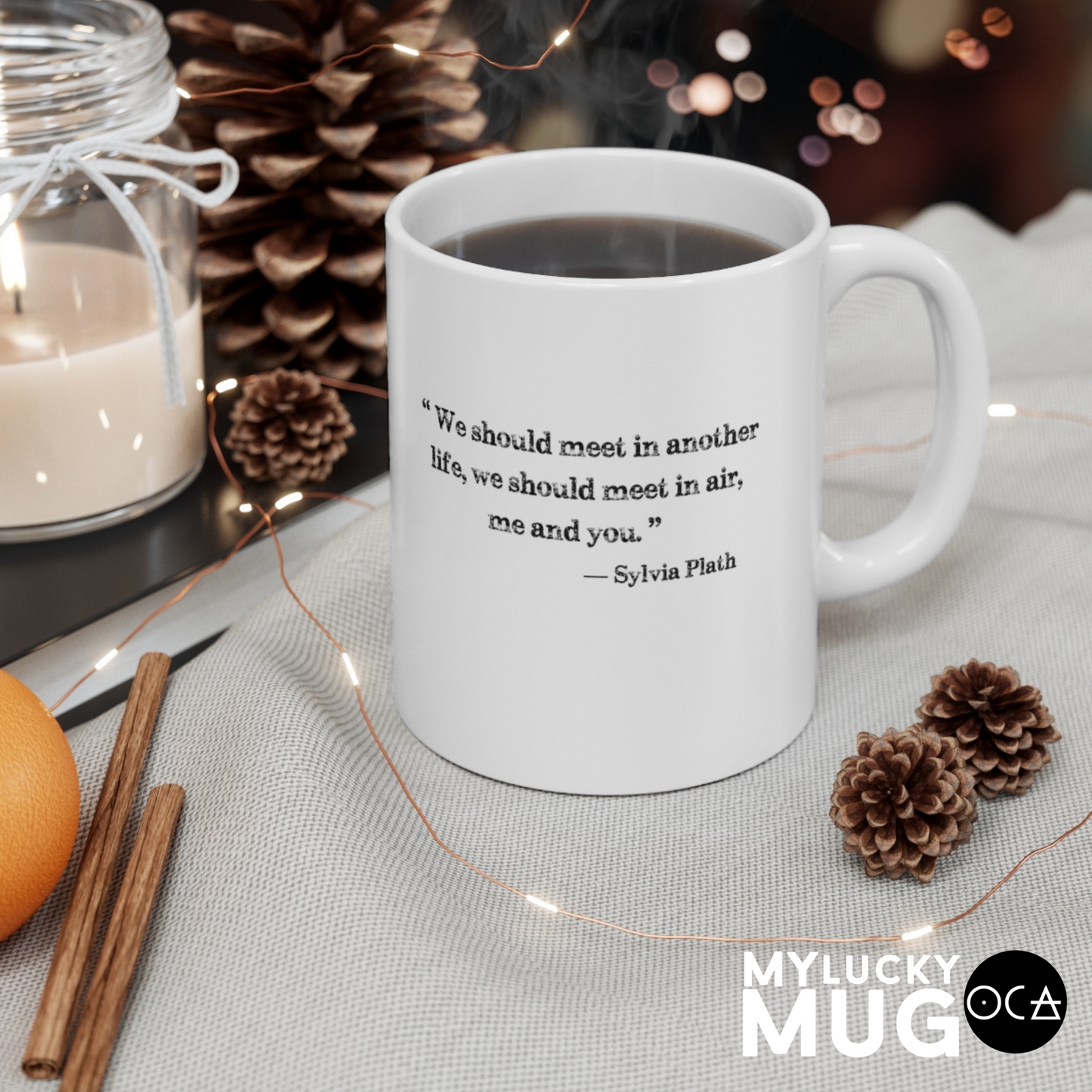 Sylvia Plath Mug (Doublesided/2 Color Options)