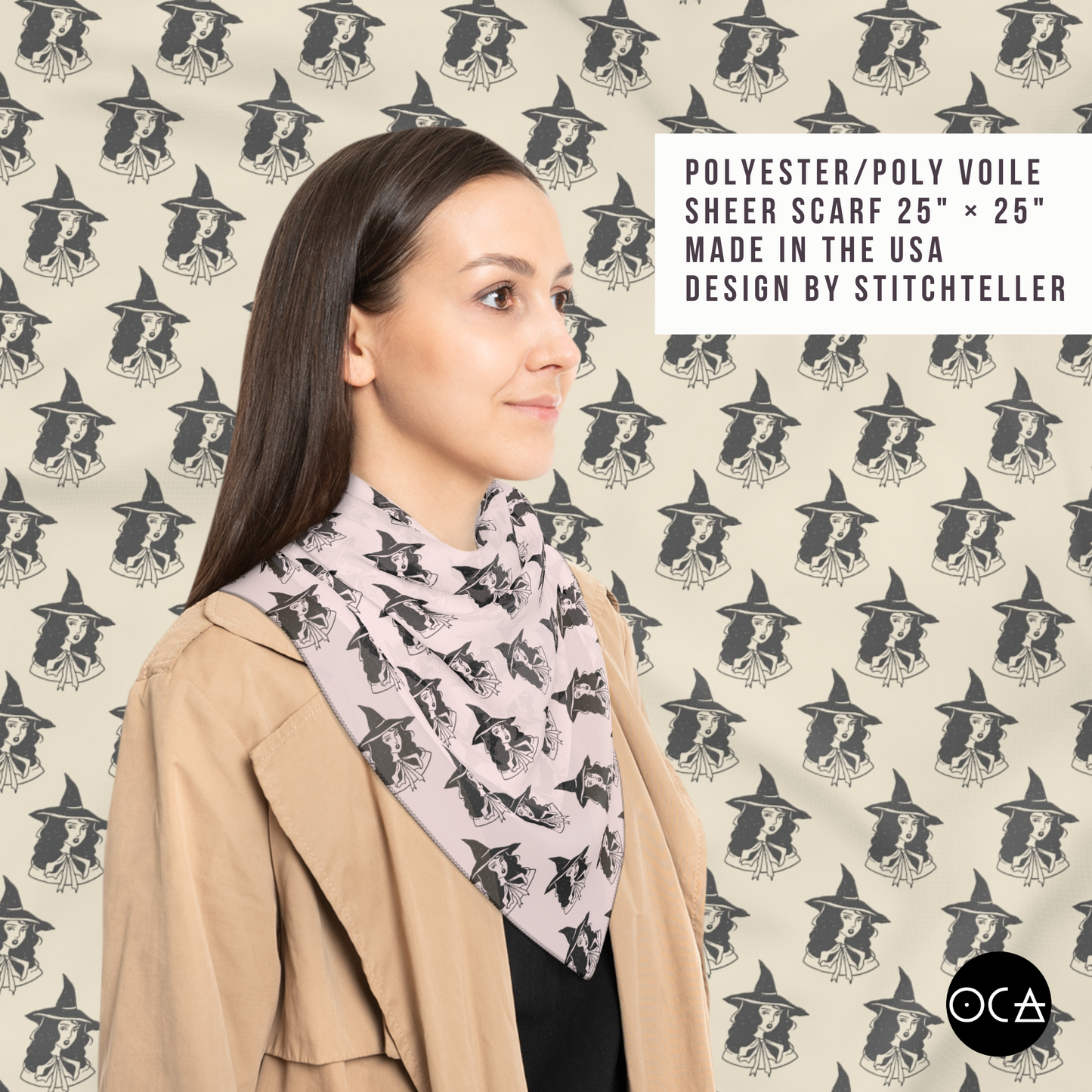Storyscarf: Witchy Ways (Sheer Scarf/Multiple Colors)