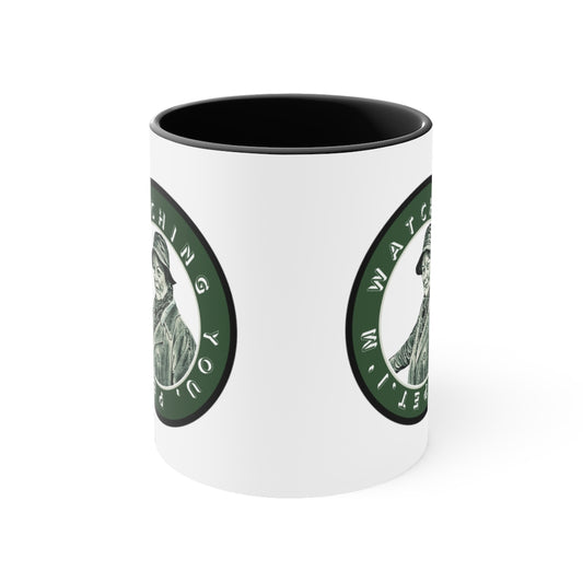 My Lucky Badge Mug (inspired by Vera Stanhope) Black Handle