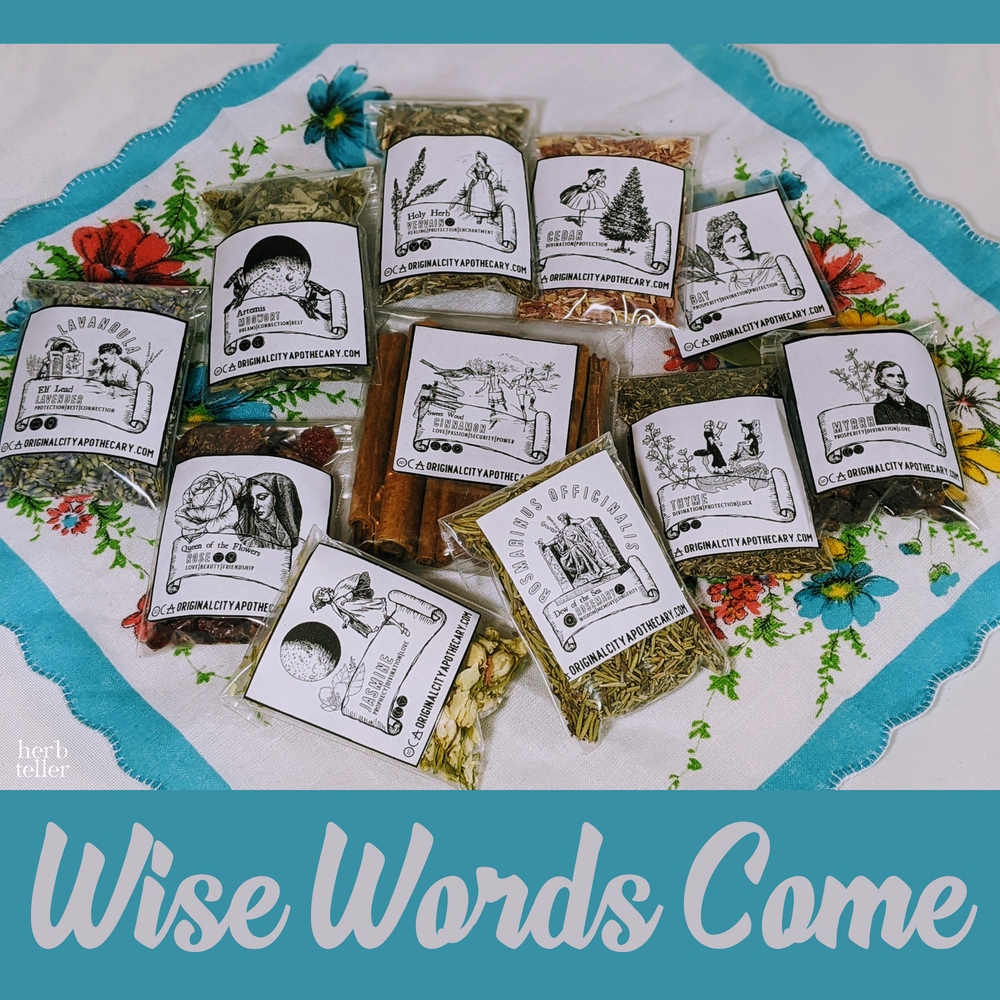Ceremoment: Wise Words Come (Tea/Incense/Ritual/Oil Set)