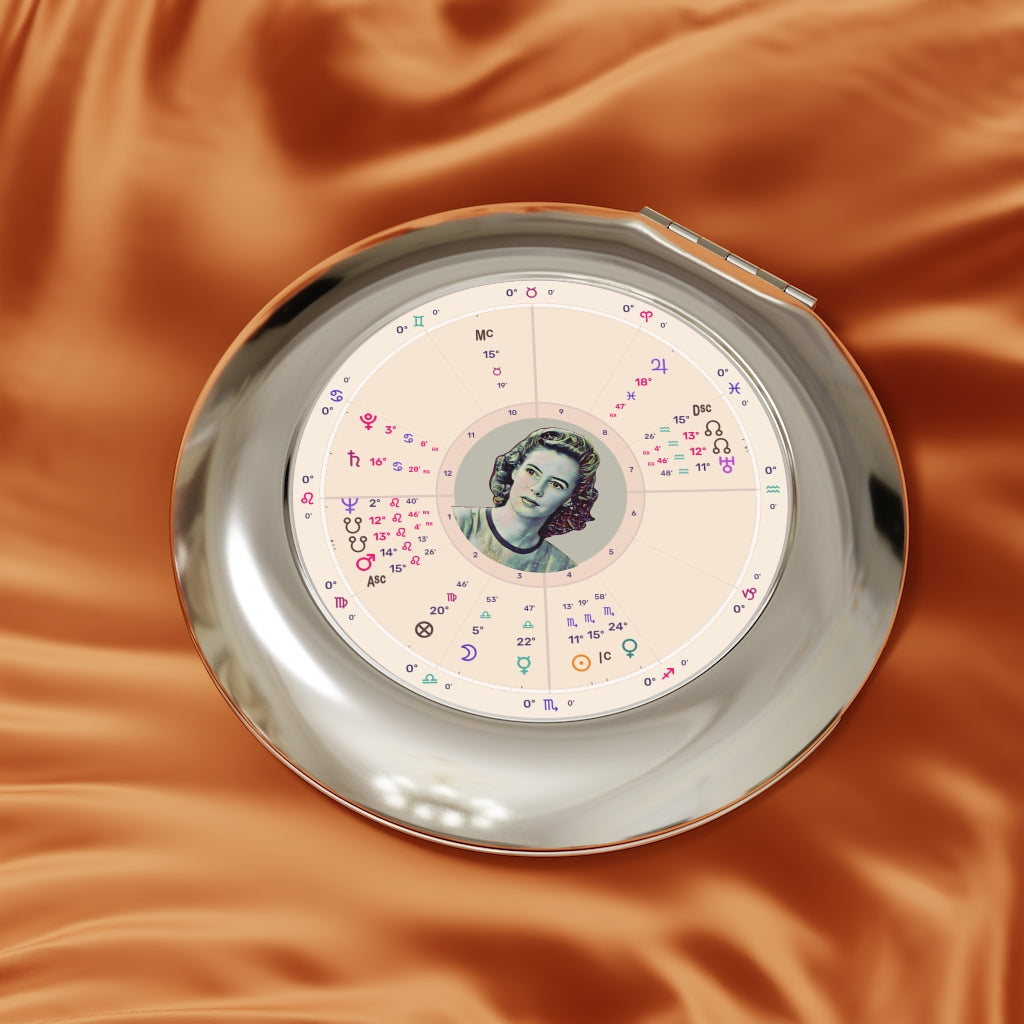 Custom Zodiac Compact Travel Mirror