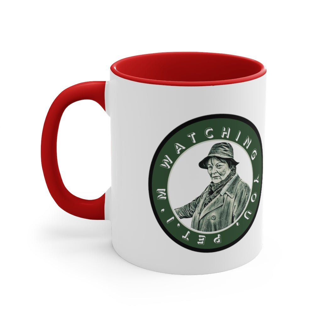 My Lucky Badge Mug (inspired by Vera Stanhope) Black Handle