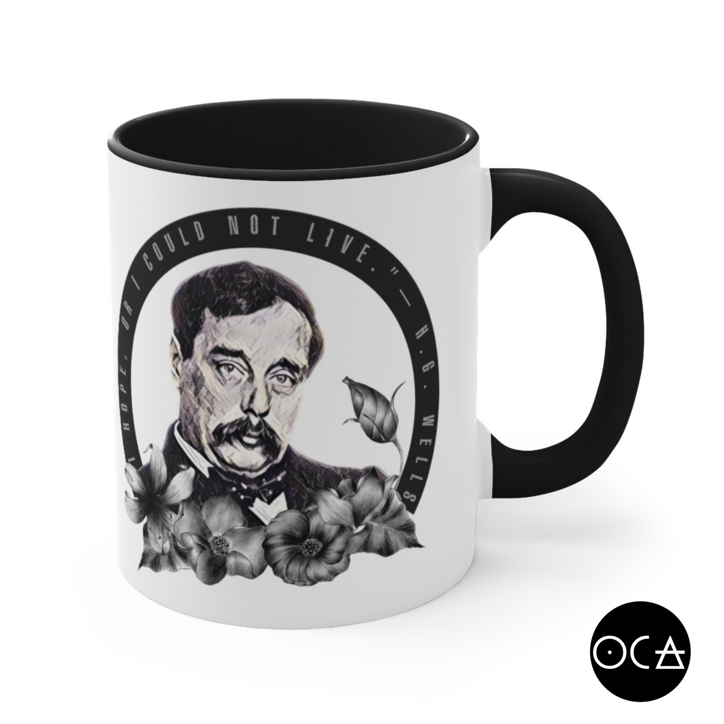 H.G. Wells Mug (Doublesided/2 Color Options)