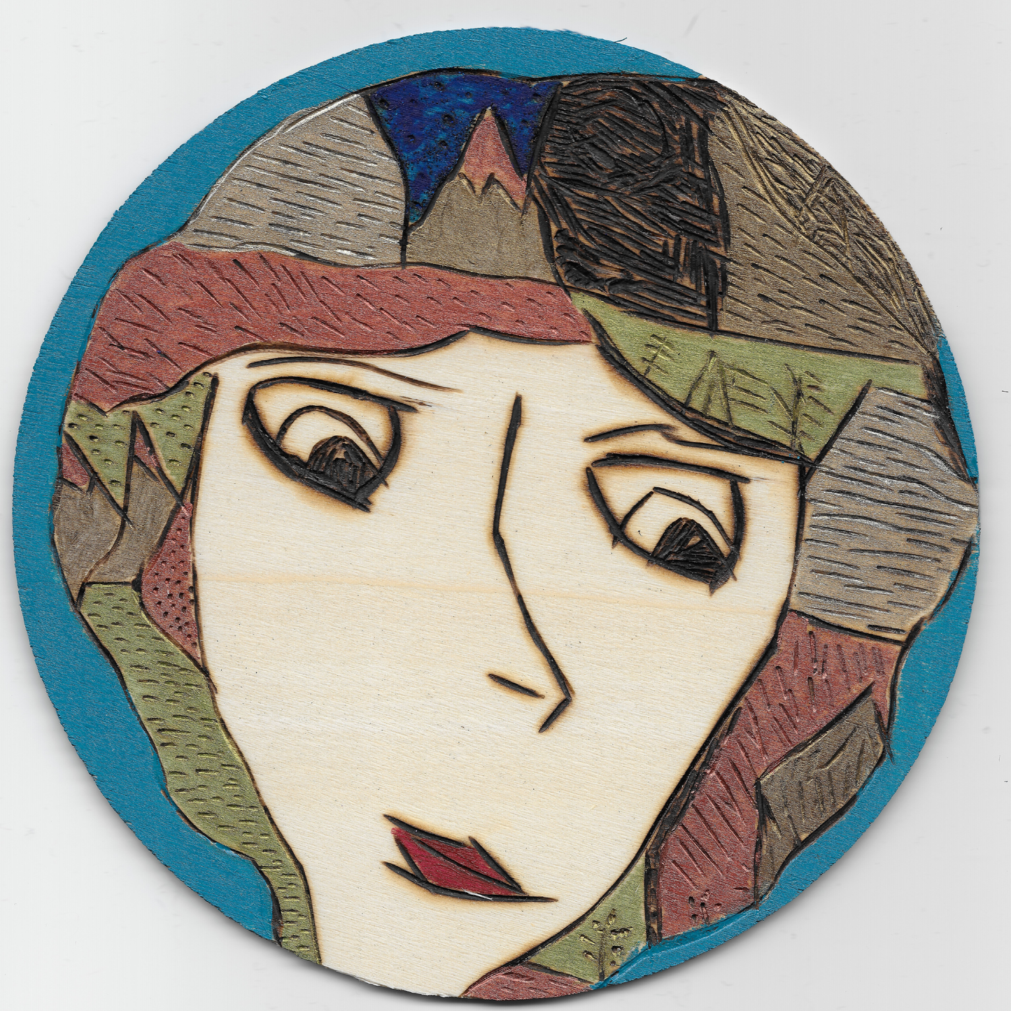 Mind time (Original Woodburn Art) - Original City Apothecary