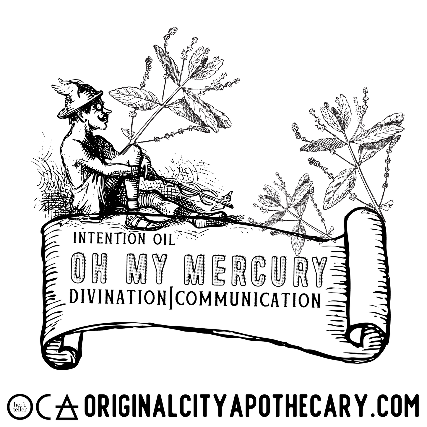 Oh My Mercury Herbmusement (Tea/Oil/Incense) Ritual Set