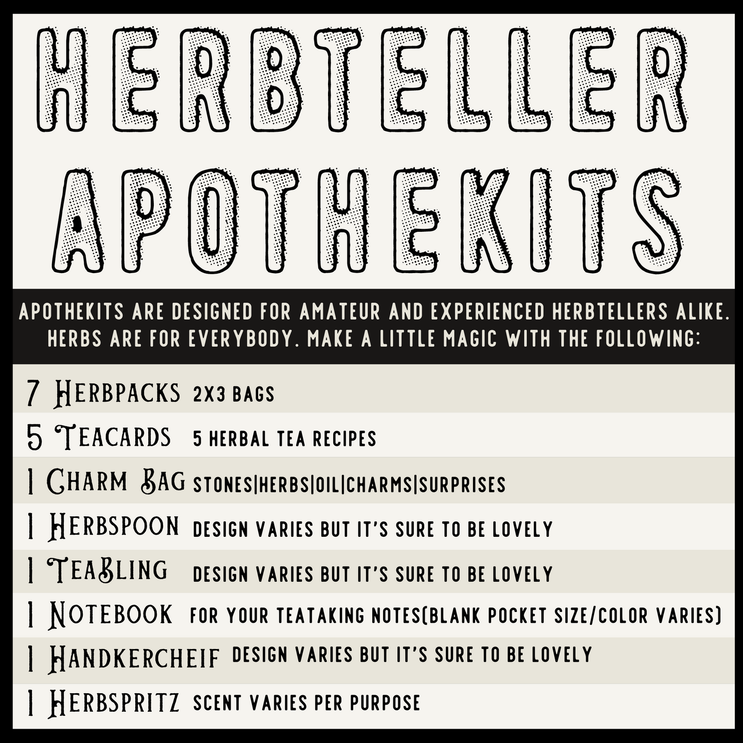 Sagittarius Herbs Apothekit (Herb Kit/Tea Kit)
