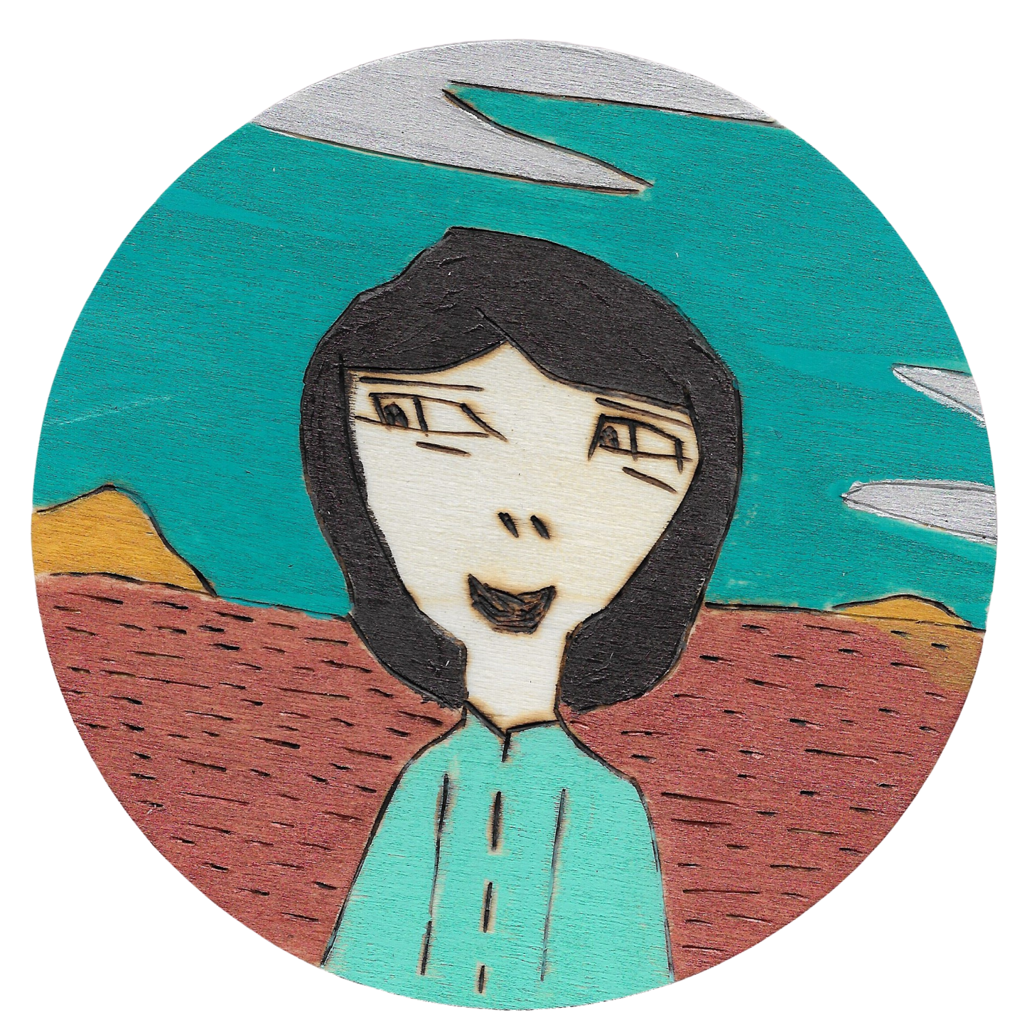 Southwest Sky (Original Woodburn Art) - Original City Apothecary