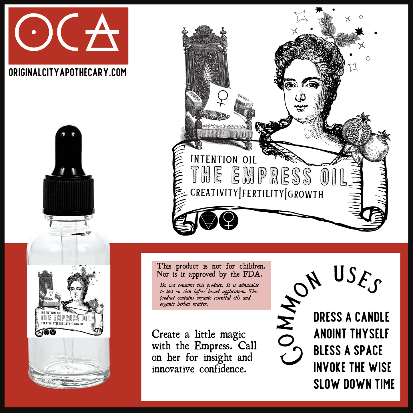 The Empress Herbteller Tarot (Herbal Perfume/Oil)