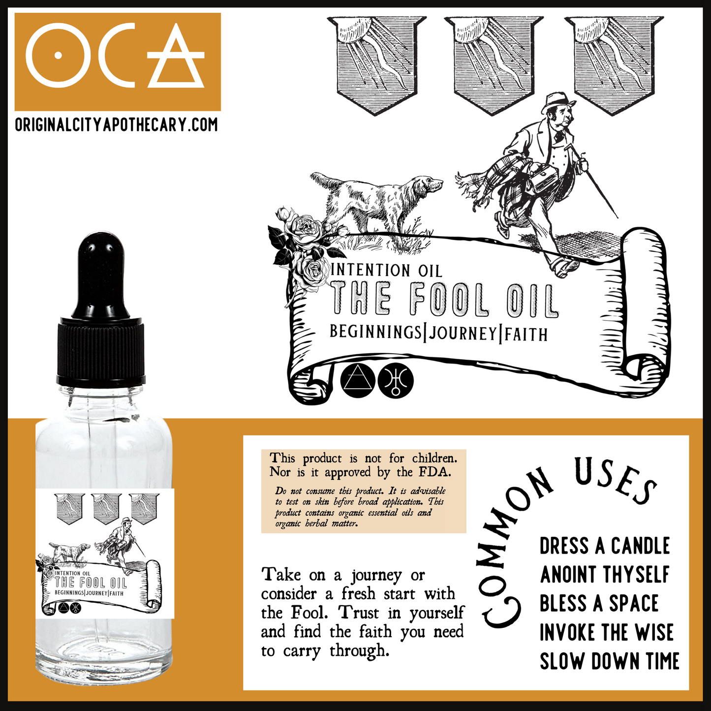 The Fool Herbteller Tarot (Herbal Perfume/Oil)