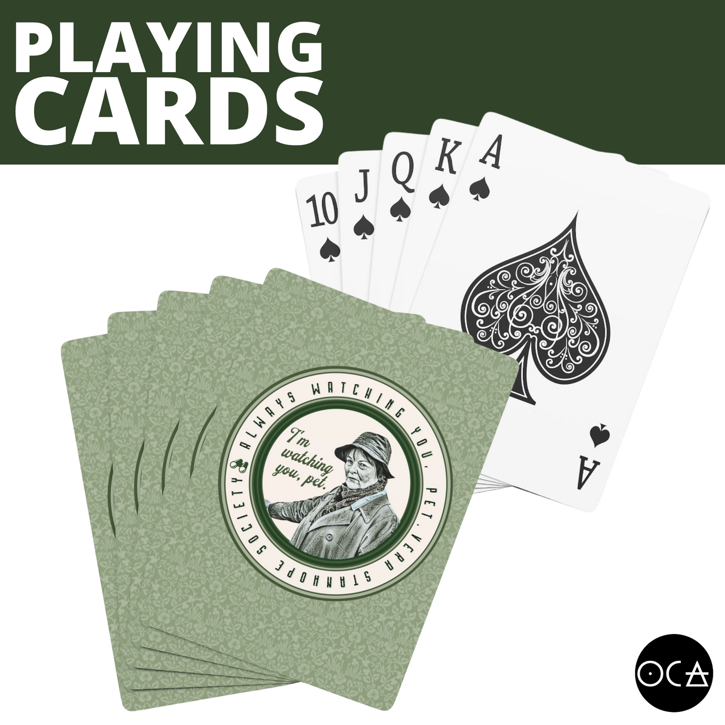 Vera Stanhope Playing Cards (3 Design Options)