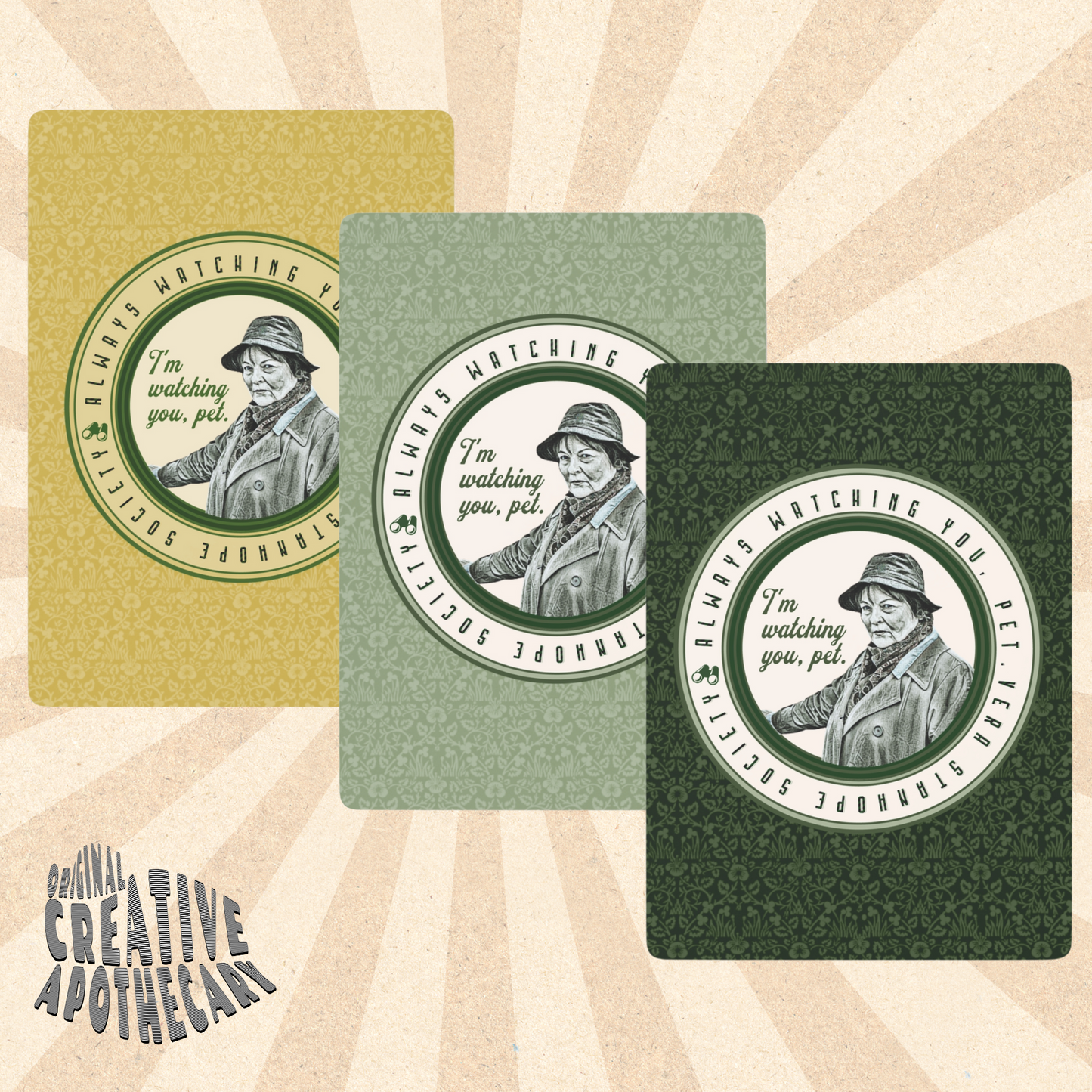 Vera Stanhope Playing Cards (3 Design Options)