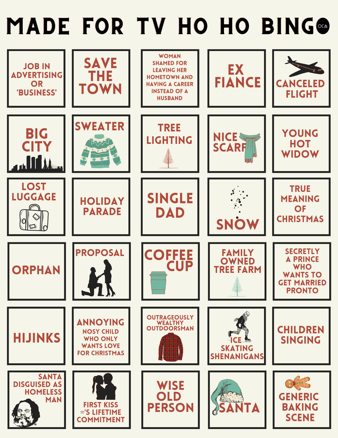 Ho Ho Bingo (OCA free printable)