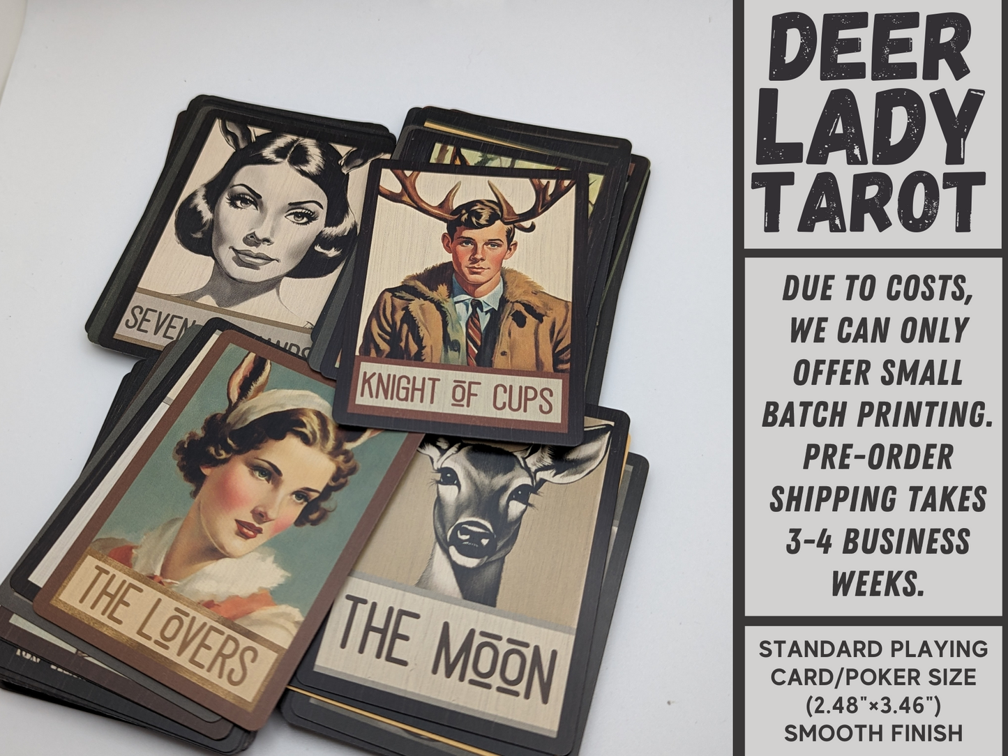 Deerlady Tarot Cards Gift Set (Pre-order) Original Retro/Vintage Design