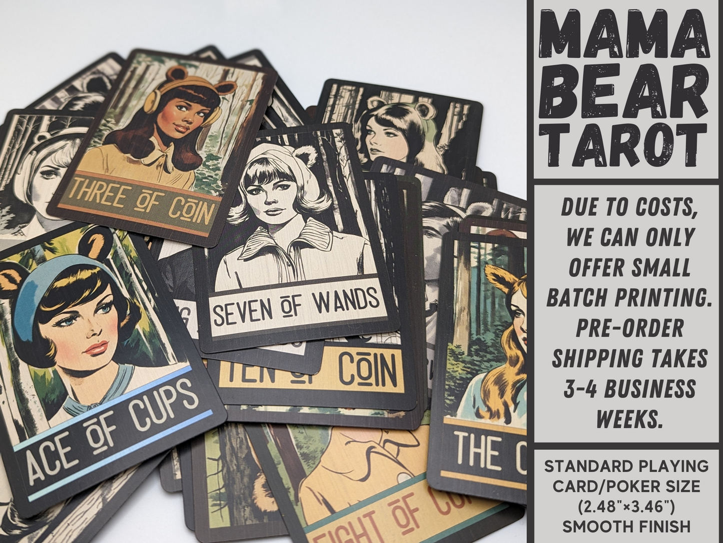 Mamabear Tarot Cards Gift Set (Pre-order) Original Retro/Vintage Design