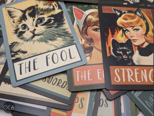 Catlady Tarot Cards Gift Set (Pre-order) Original Retro/Vintage Design