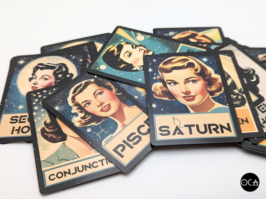 Galaxy Gals Oracle Chart Cards Gift Set (Pre-order) Original Retro/Vintage Design