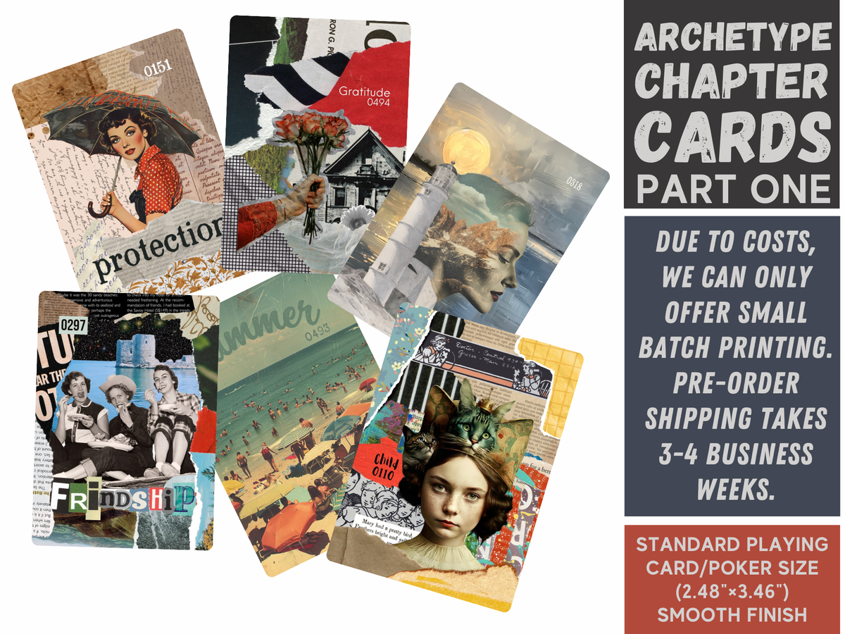 Archetype Chapter Cards | Storyteller Oracle Cards Gift Set (Pre-order) Original Collage/Vintage Design
