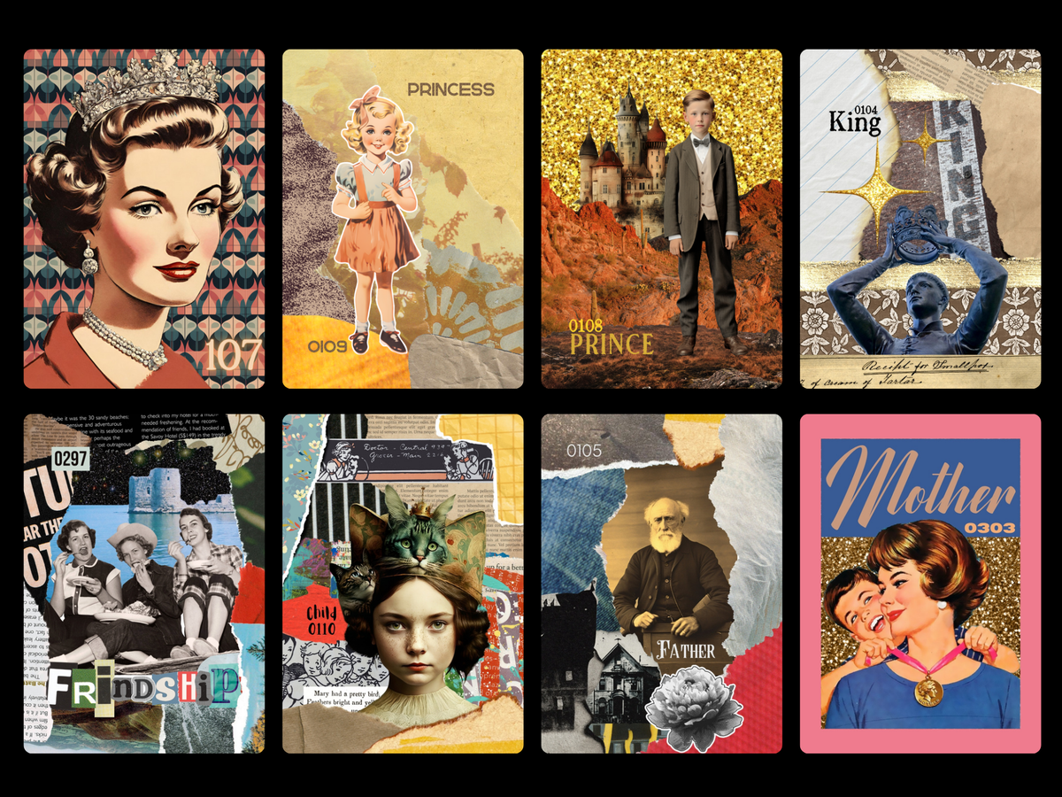 Archetype Chapter Cards | Storyteller Oracle Cards Gift Set (Pre-order) Original Collage/Vintage Design