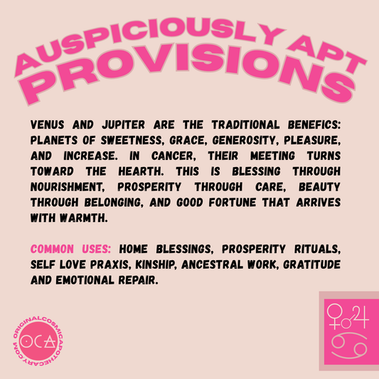 PREORDER (June Release): Venus Jupiter in Cancer Ritual Set | Tea Oil Incense | Planetary Apothecary | Auspicious Provisions