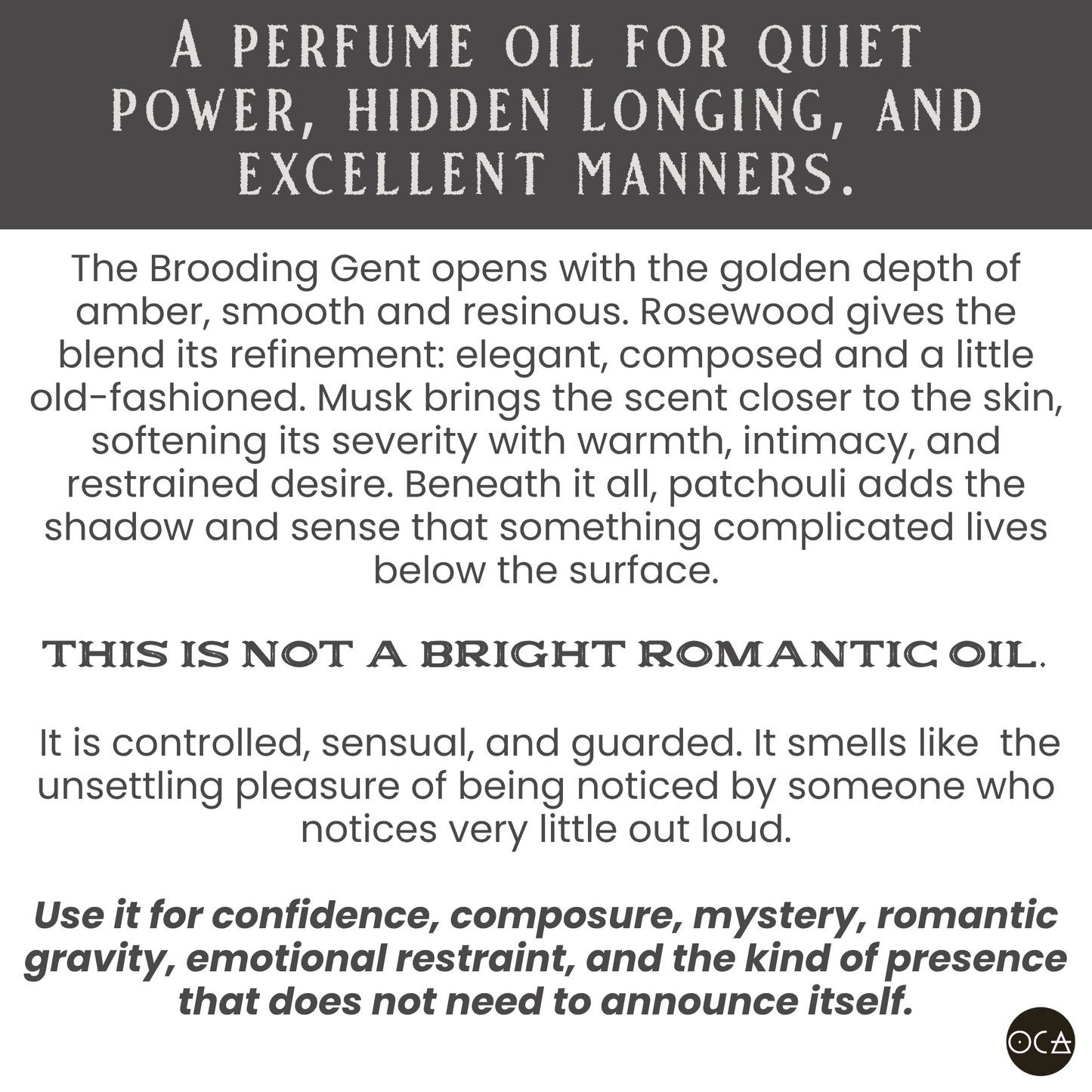 The Brooding Gent Herbfume (Oil/Perfume)