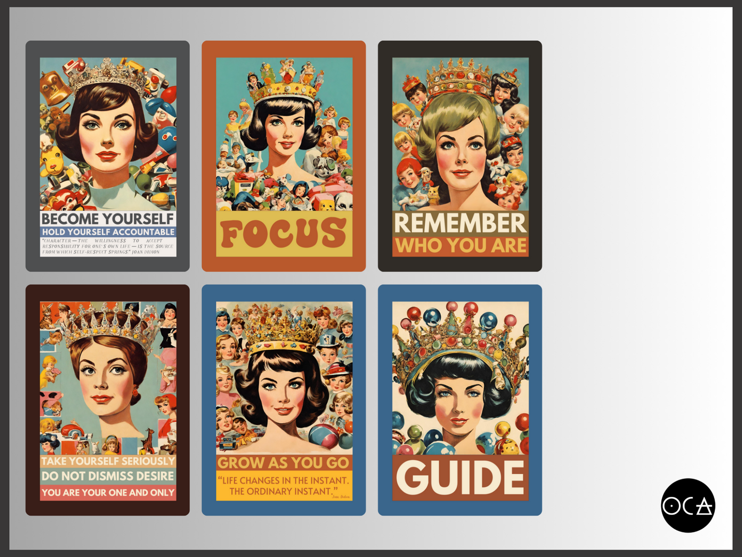 Cues of Creativity Hail the Queen Journal Cards Gift Set (Pre-order) Original Retro/Vintage Design