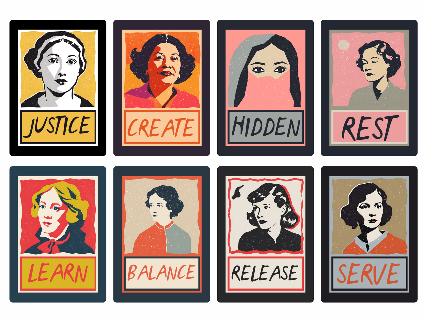 Daily Deeds Cards | Storyteller Oracle Cards Gift Set (Pre-order) Original Collage Design