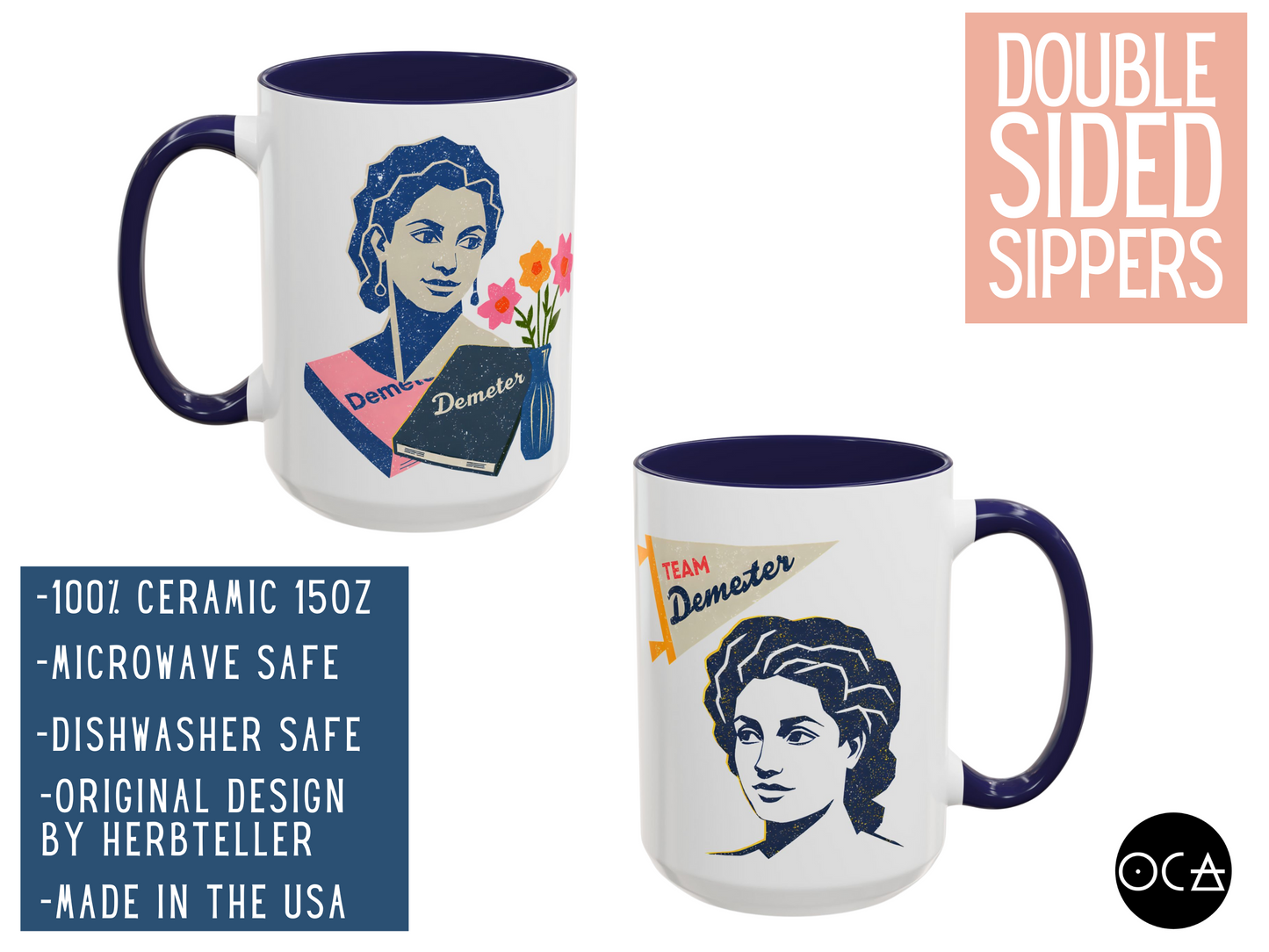Demeter 15oz Mug (Doublesided/2 Color Options)