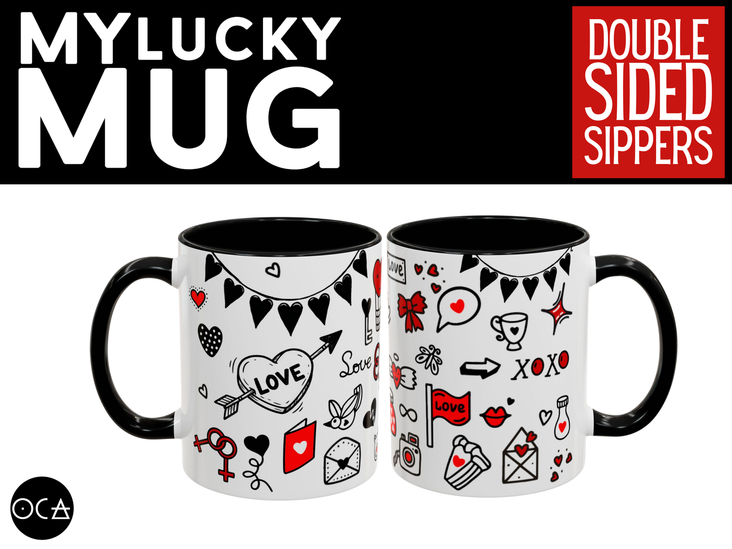 Doodle Love Mug (2 Color Options)