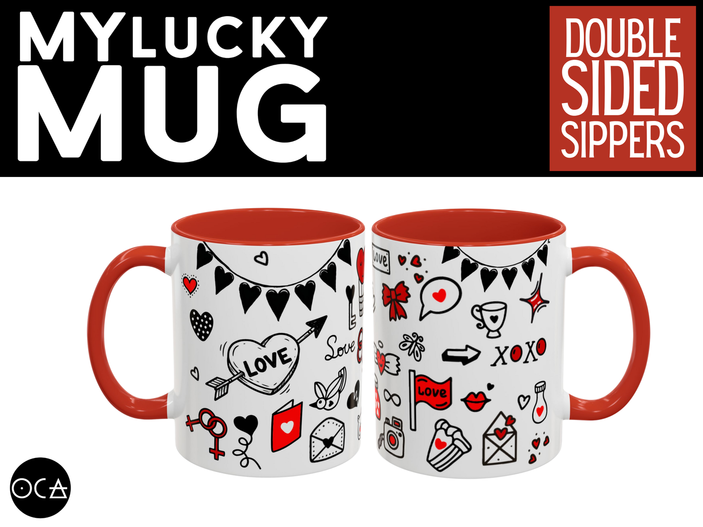 Doodle Love Mug (2 Color Options)