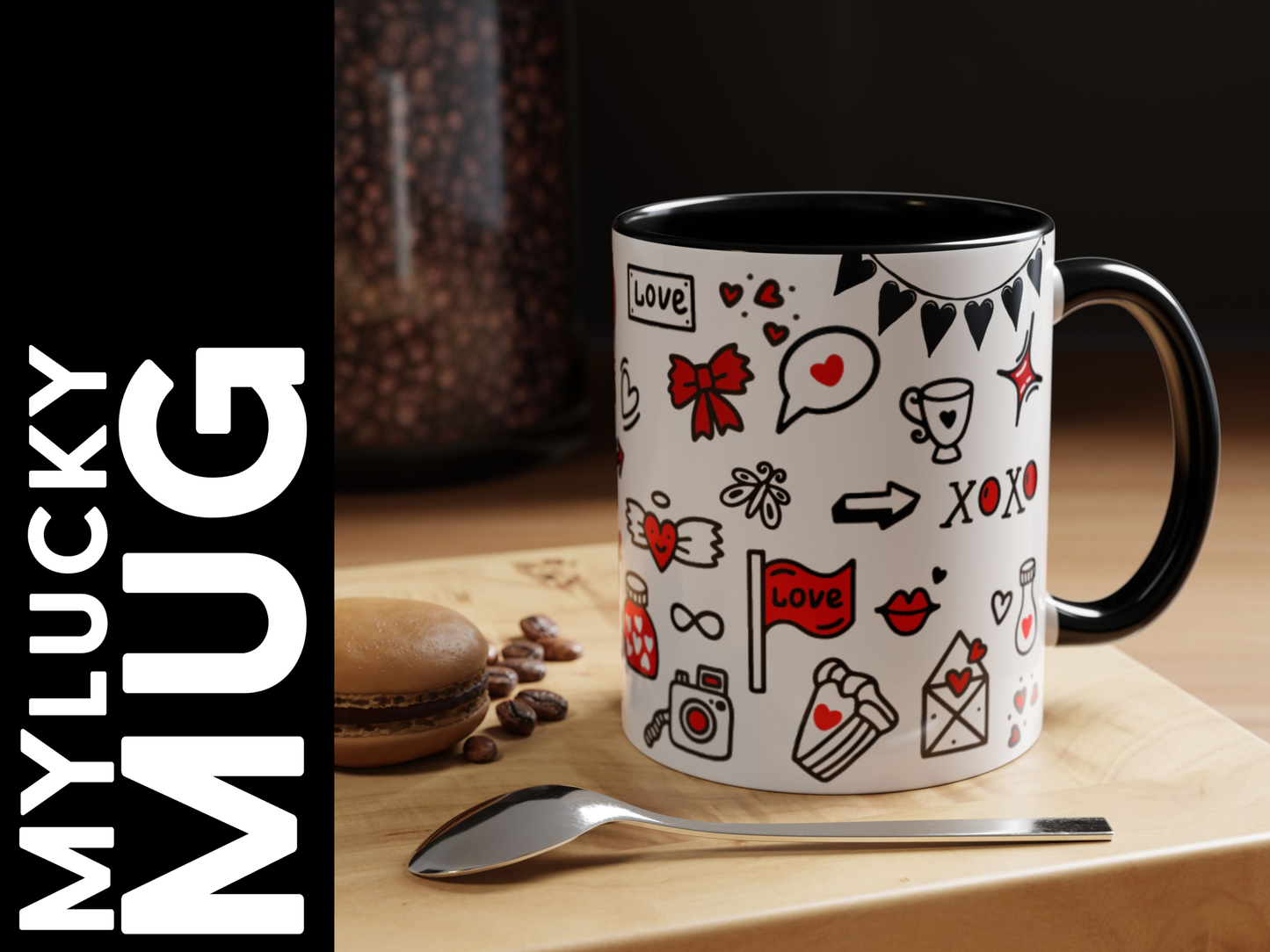 Doodle Love Mug (2 Color Options)