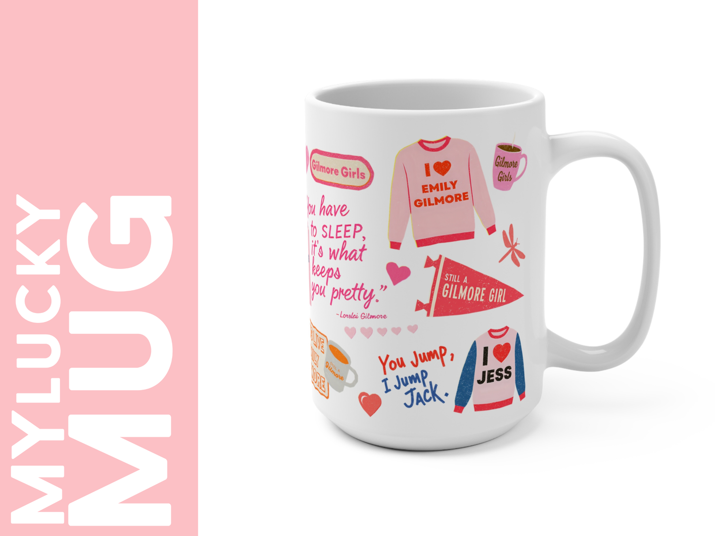 Gilmore Girls Sticker Collage 15oz Mug
