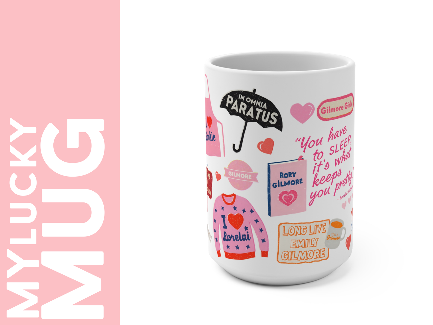 Gilmore Girls Sticker Collage 15oz Mug