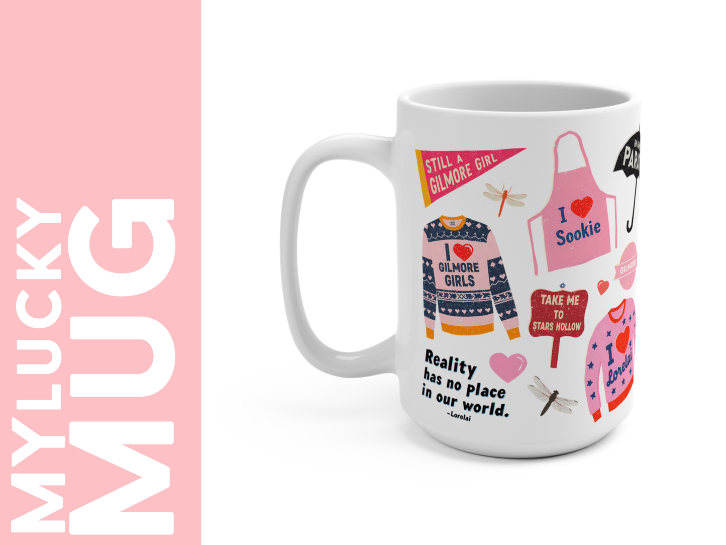Gilmore Girls Sticker Collage 15oz Mug