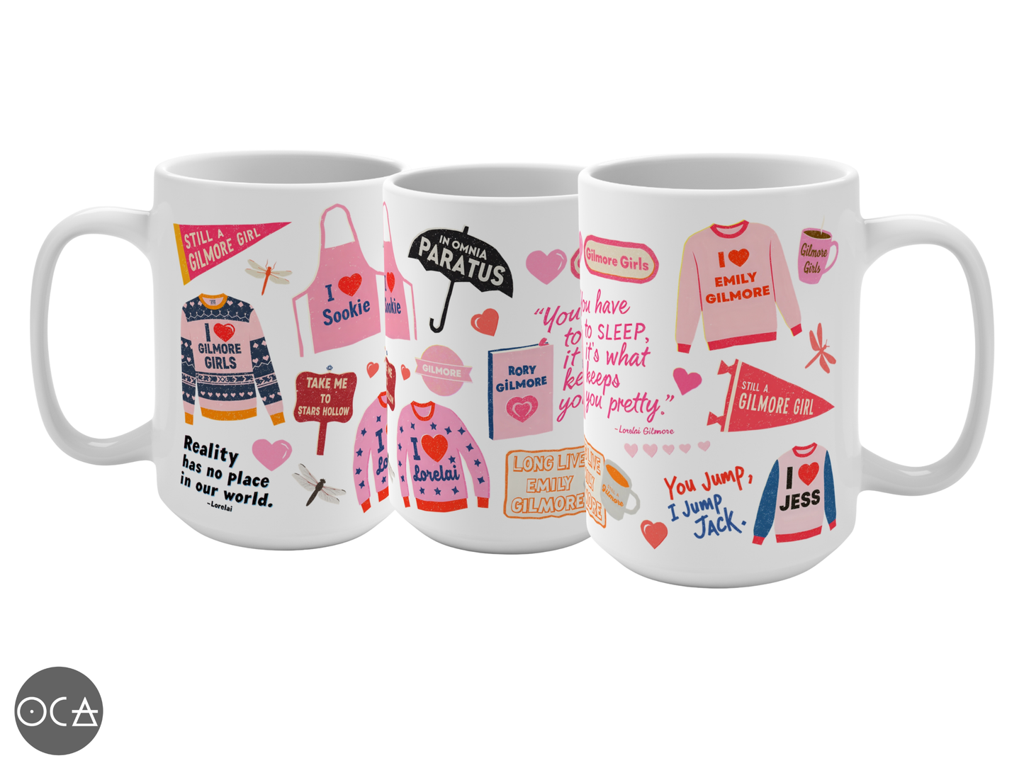 Gilmore Girls Sticker Collage 15oz Mug