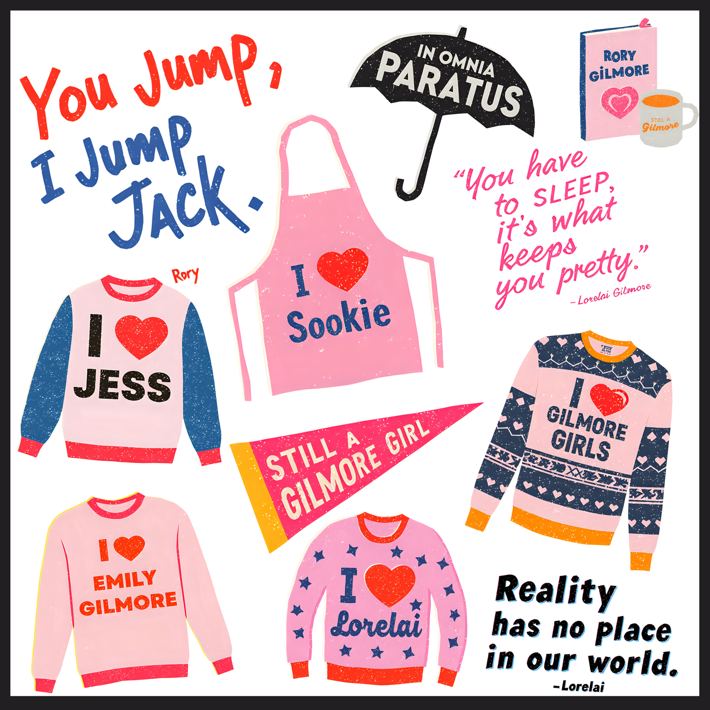 Gilmore Girls Sipset TeaRing (Herbal Tea Sampler Set/Gift Set)