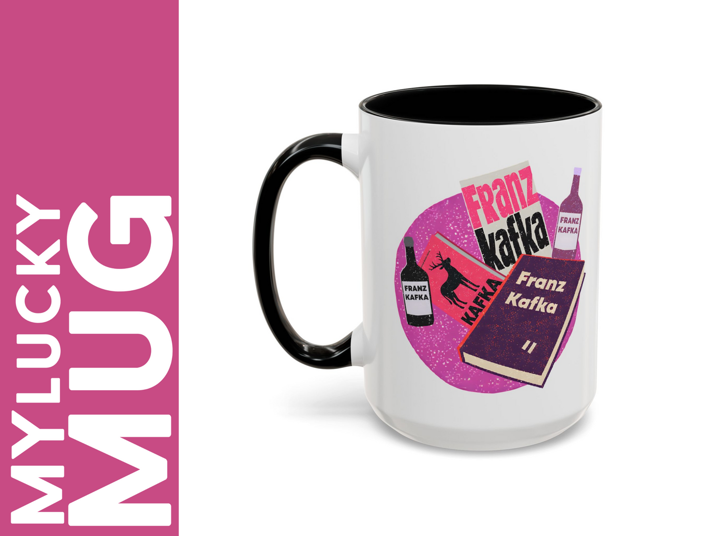 Franz Kafka 15oz Mug (Doublesided/2 Color Options)