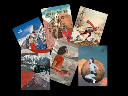 Mars Cosmic Calling Cards| Astrology Oracle Cards Gift Set (Pre-order) Original Collage/Vintage Design (Copy)