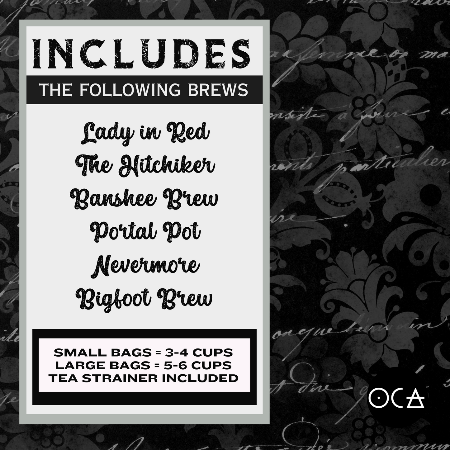 Supernatural Sips TeaRing (Herbal Tea Sampler Set/Gift Set/6 teas)