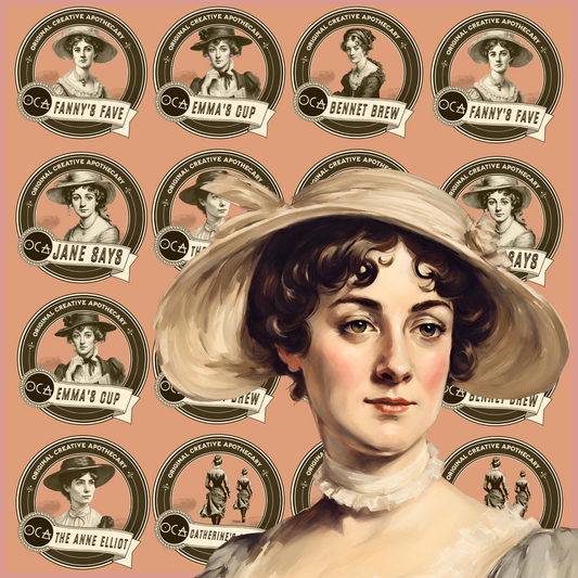 Jane Austen Sipset TeaRing (Herbal Tea Sampler Set/Gift Set/6 teas)