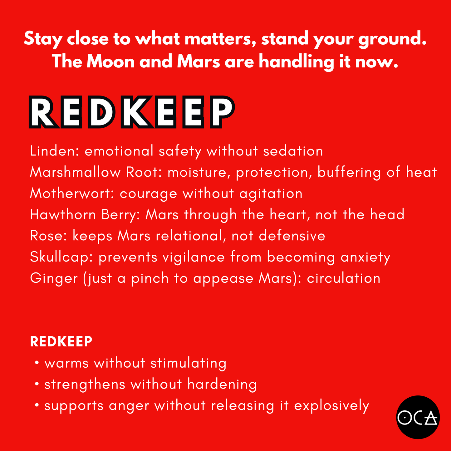 Redkeep Herbal Tea | Moon Mars Remedy
