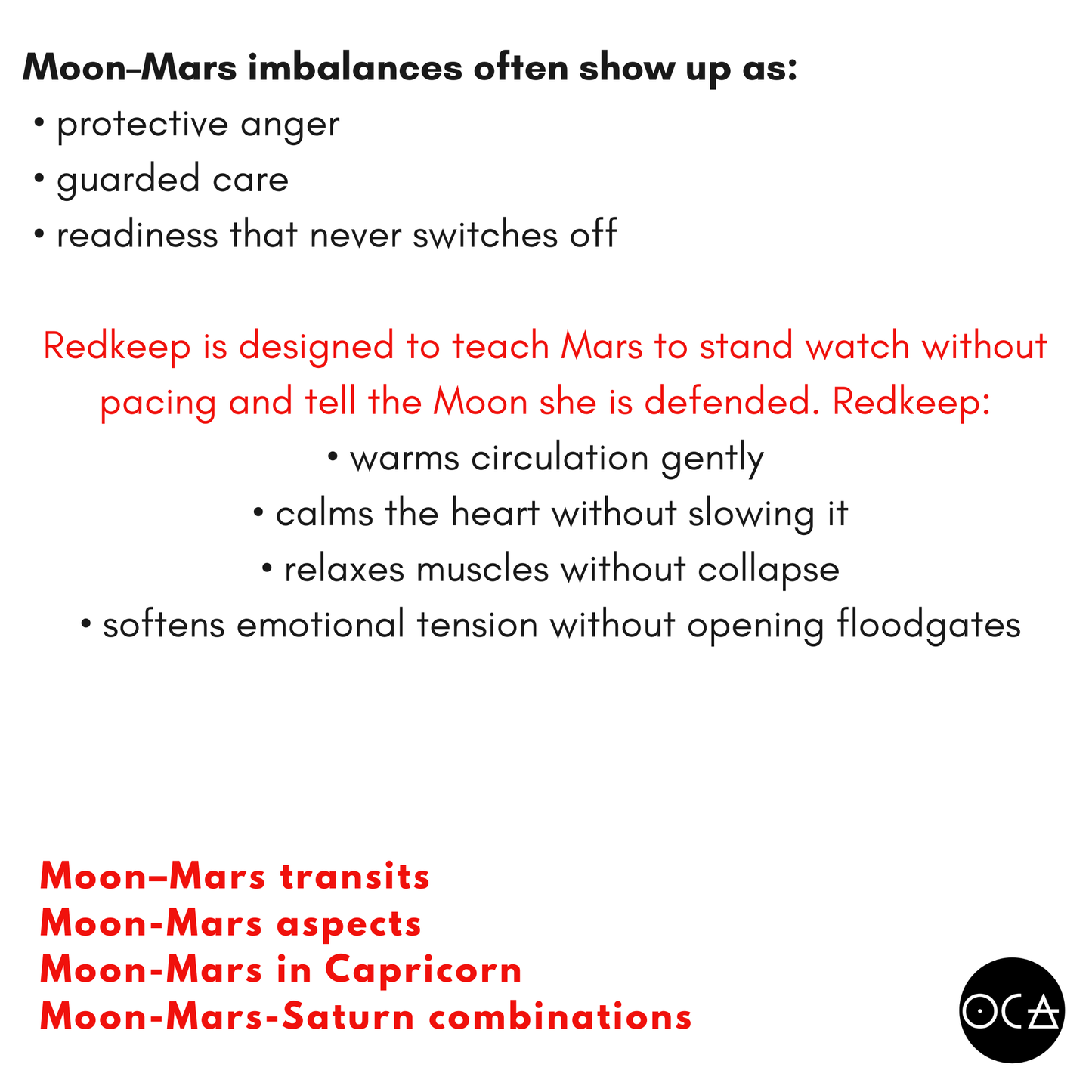 Redkeep Herbal Tea | Moon Mars Remedy