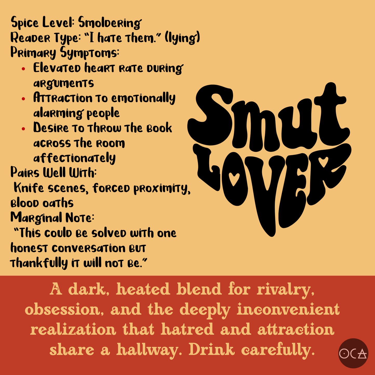 Smut Lovers TeaRing (Herbal Tea Bookish Tea Set/Gift Set/6 teas)
