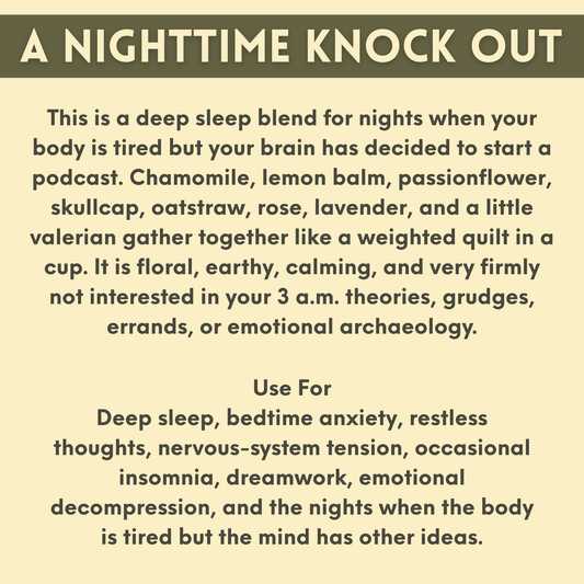 Deep Sleep Dream Tea | Organic Herbal Blend with Chamomile, Lemon Balm, Passionflower, Skullcap & Valerian | Bedtime