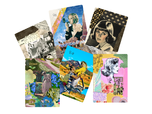 Venus Cosmic Calling Cards| Astrology Oracle Cards Gift Set (Pre-order) Original Collage/Vintage Design (Copy) (Copy)