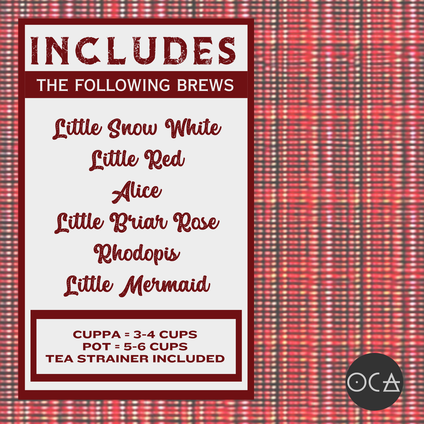 Fairy Me A Tale Fable TeaRing (Herbal Tea Sampler Set/Gift Set/6 teas)