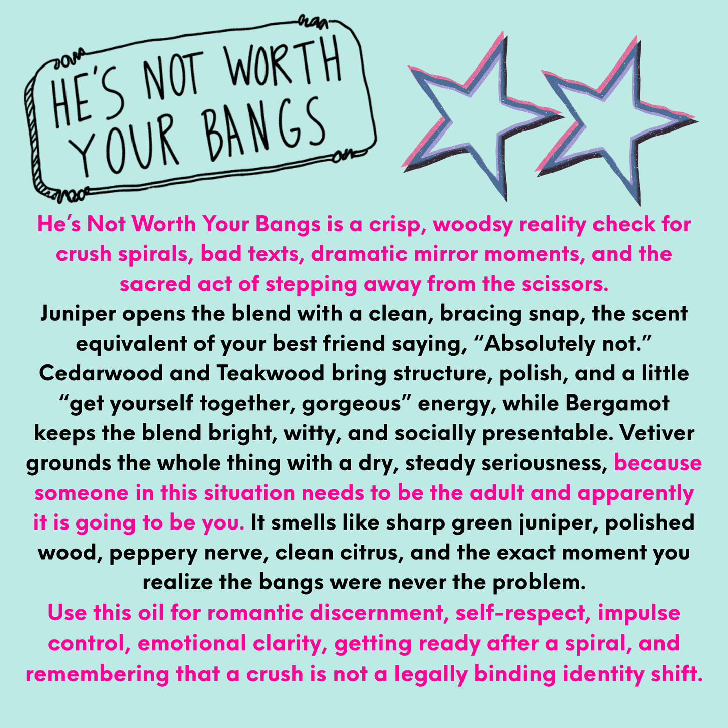 He’s Not Worth Your Bangs Perfume-After School Special Collecion (Oil/Perfume)