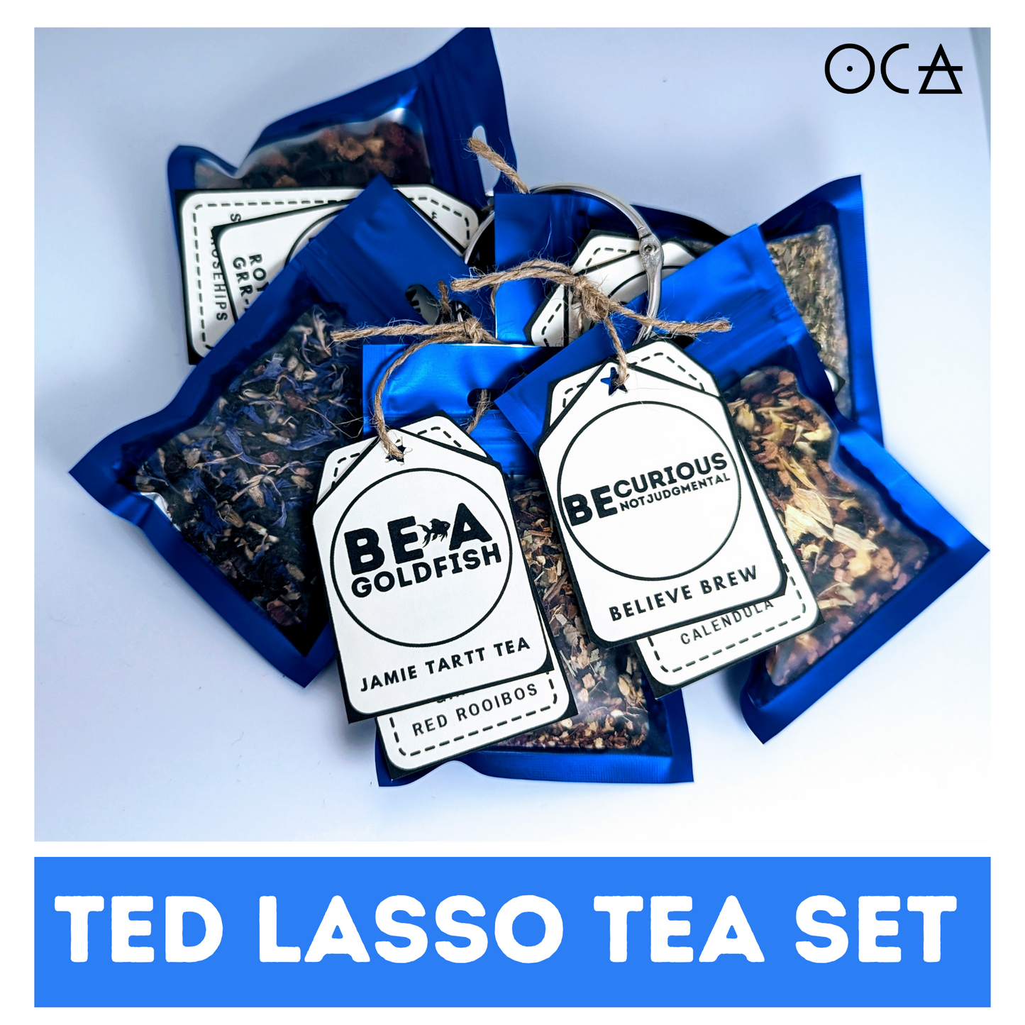 The Ted Lasso Sipset Giftset TeaRing (Herbal Tea Sampler Set/Gift Set/5 teas)