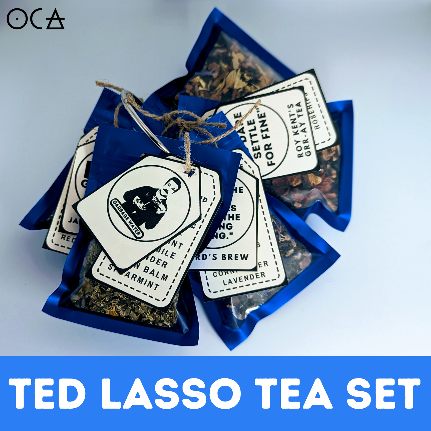 The Ted Lasso Sipset Giftset TeaRing (Herbal Tea Sampler Set/Gift Set/5 teas)